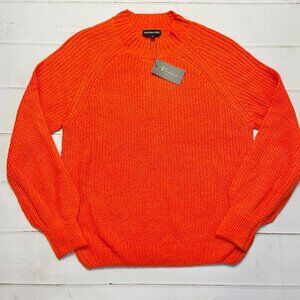 NWT - Wednesday’s Girl - Women’s Red Crew Neck Sweater - Size Large